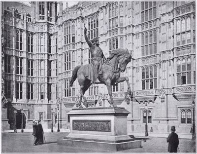 Statue of Richard the lion hearted westminster